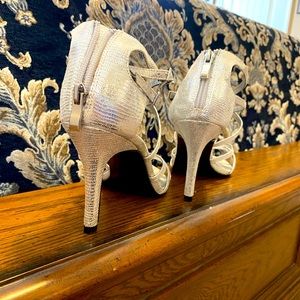 Silver Heels perfect for wedding or formal